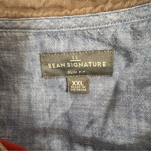 L. L. Bean Men’s Rust Orange Long Sleeve Henley Shirt Size XXL - Picture 3 of 9